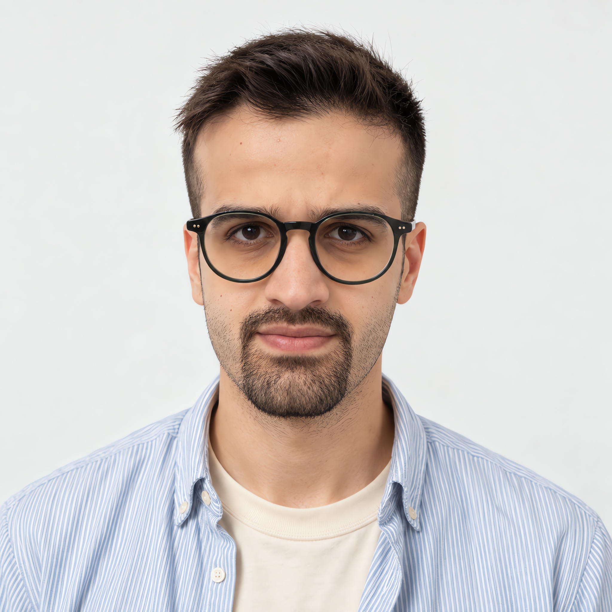 Focused — verified likeness render